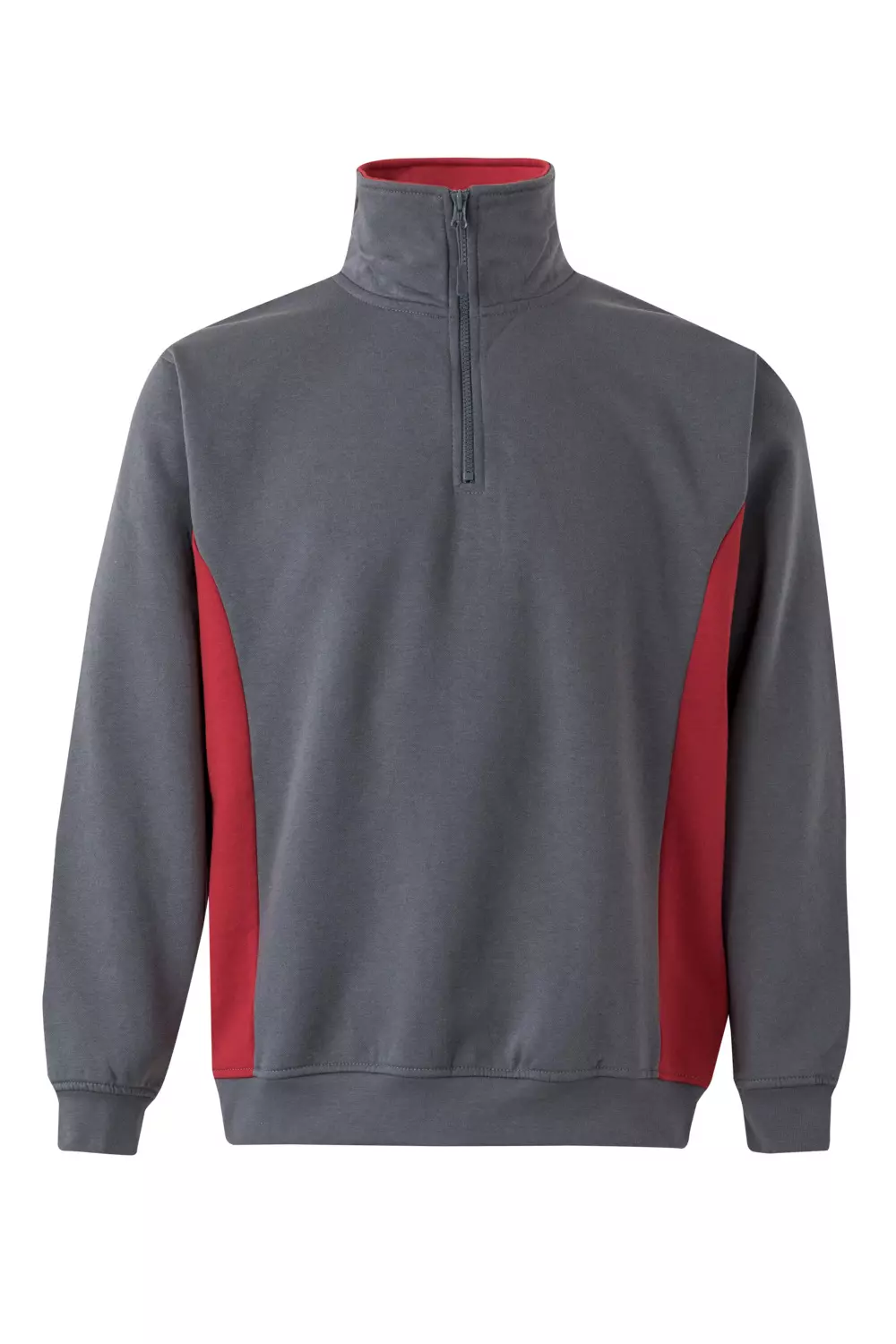 Velilla 105704-08-12, Work Sweatshirt, Grey/Red, image 1