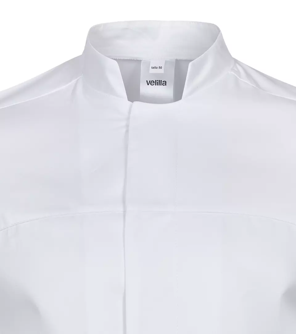 Velilla 405208A-07, Long Sleeved Chef Jacket, White, image 4, gallery thumbnail