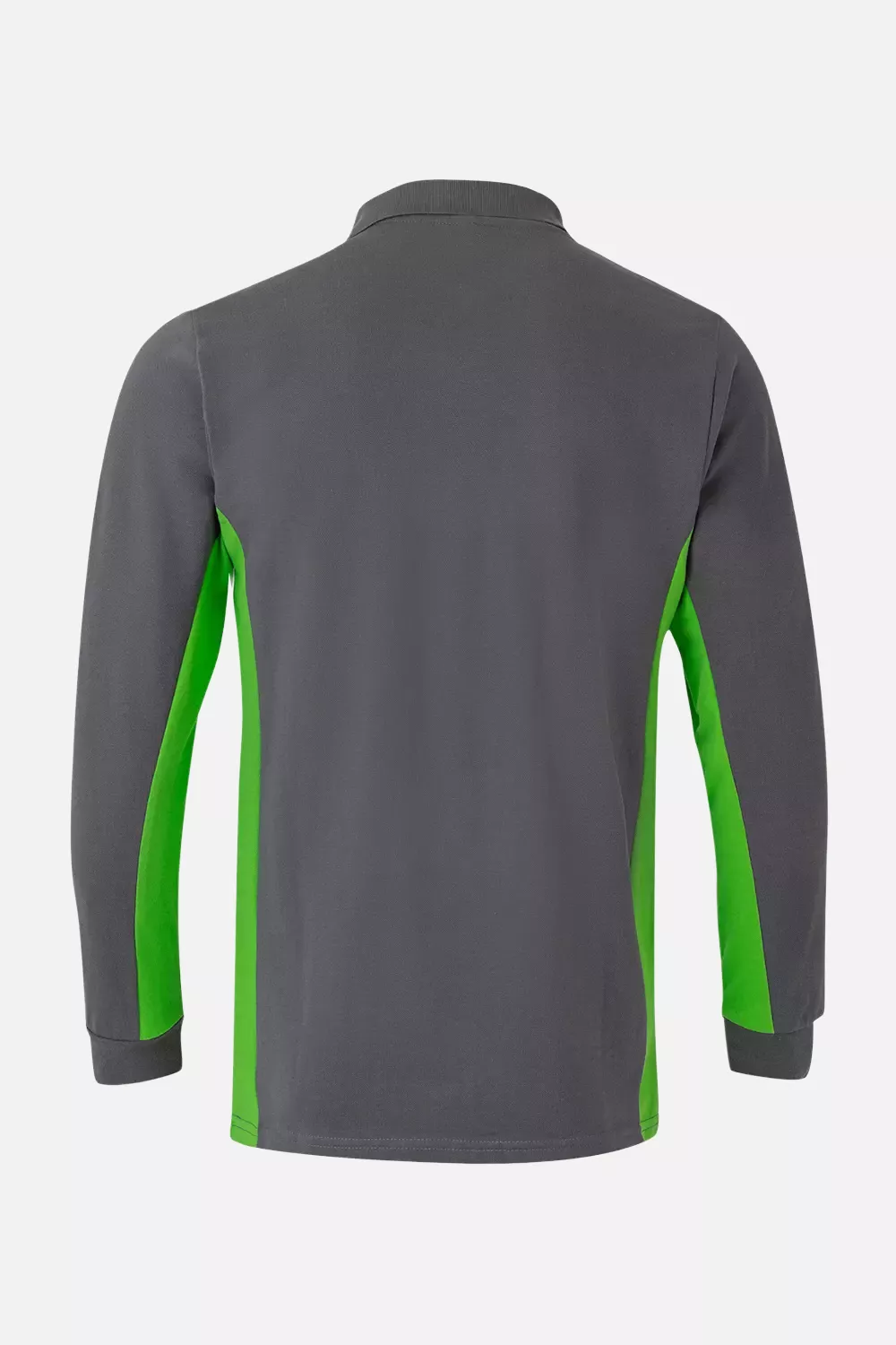 Velilla 105514-08-25, Long Sleeved Polo Shirt, Grey/Lime Green, image 3