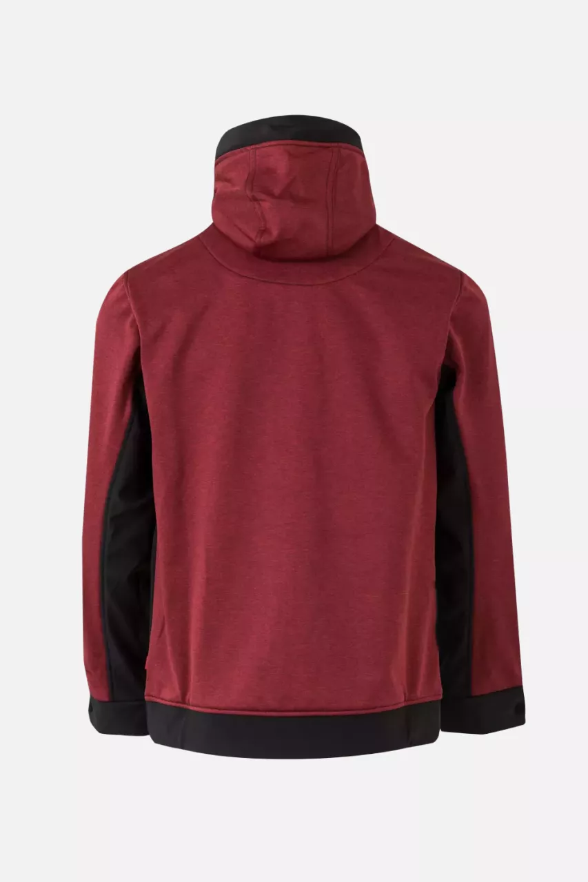 Velilla 206007-77-00, Work Jacket, Heather Maroon/Black, image 6, gallery thumbnail