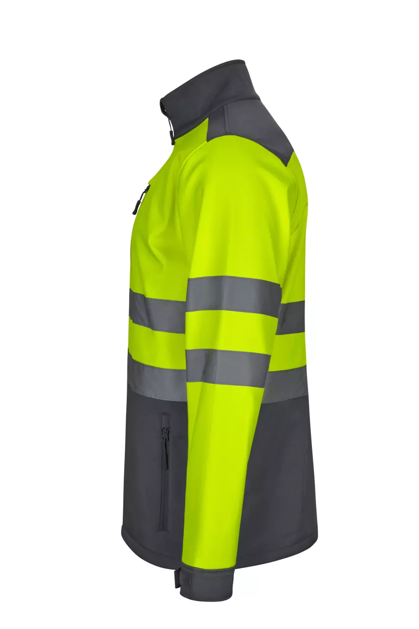 Velilla 306006-08-20-2, High-Vis Jacket, Size 4XL/5XL, Grey/Hi-Vis Yellow, image 3, gallery thumbnail