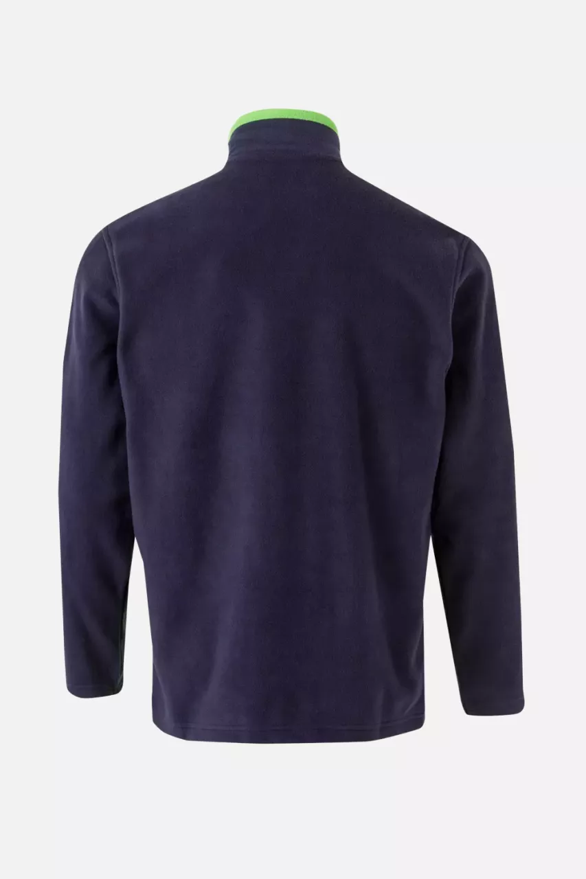 Velilla 201504-61-25, Fleece Jacket, Navy Blue/Lime Green, image 3, gallery thumbnail