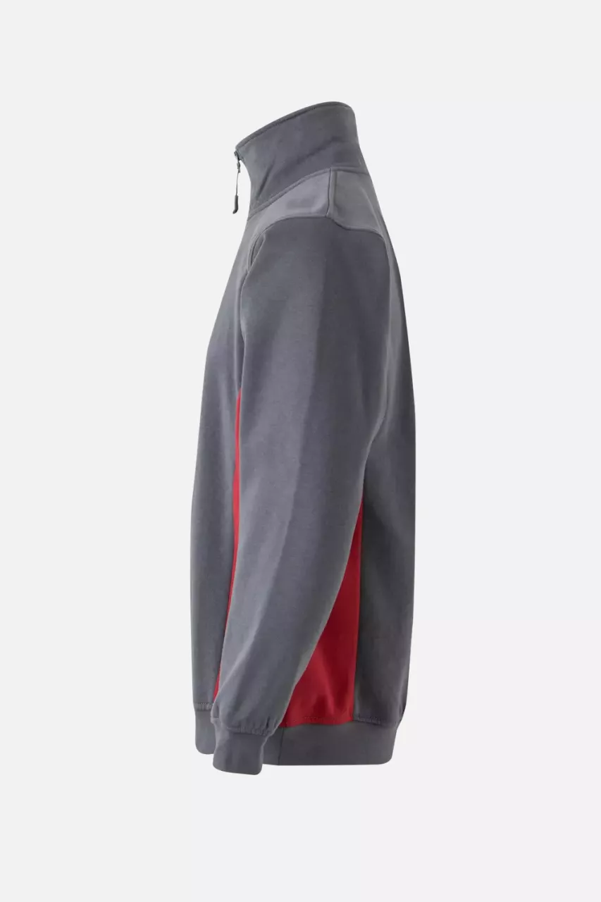 Velilla 105704-08-12, Arbeitssweatshirt, Grau/Rot, image 4, gallery thumbnail