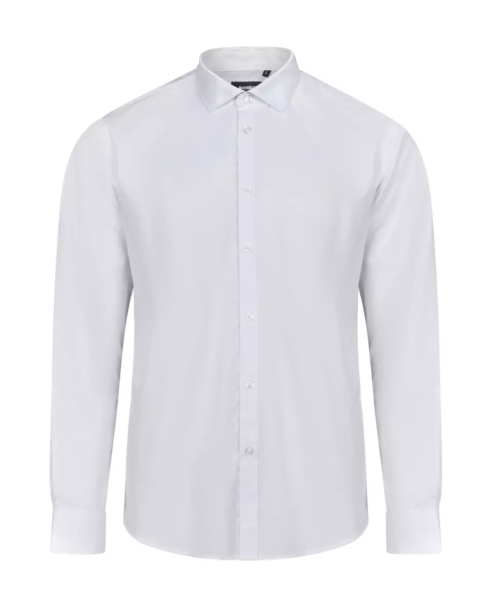 Velilla 405009-07, Long Sleeved Work Shirt, White, image 1, gallery thumbnail