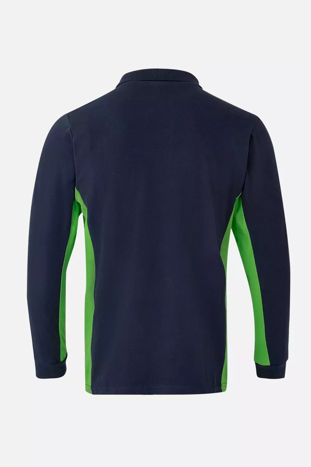 Velilla 105514-61-25, Long Sleeved Polo Shirt, Navy Blue/Lime Green, image 2