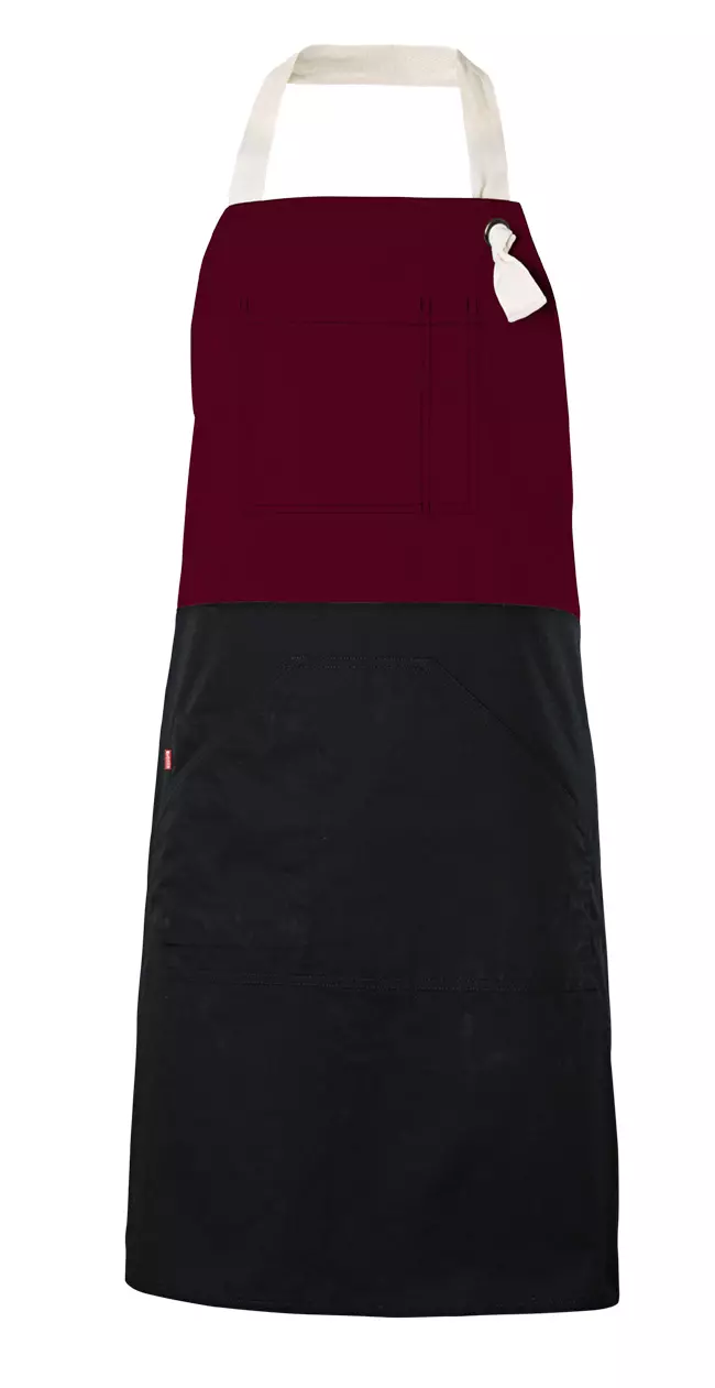 Velilla 404210B-18, Work Apron, Maroon/Black