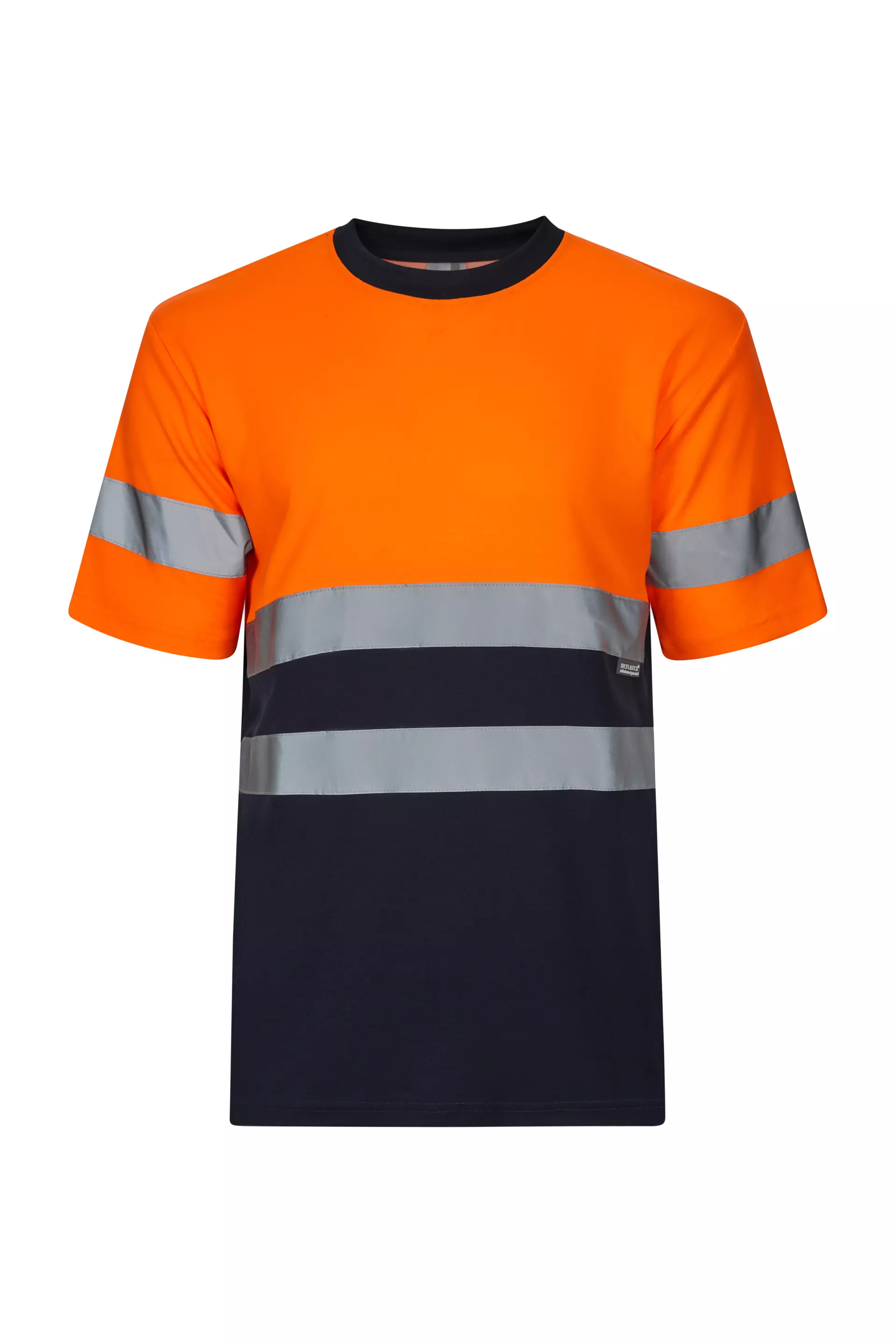 Velilla 305613-61-19, Warnschutz-Kurzarm-T-Shirt, Marineblau/Warnschutz-Orange, image 1