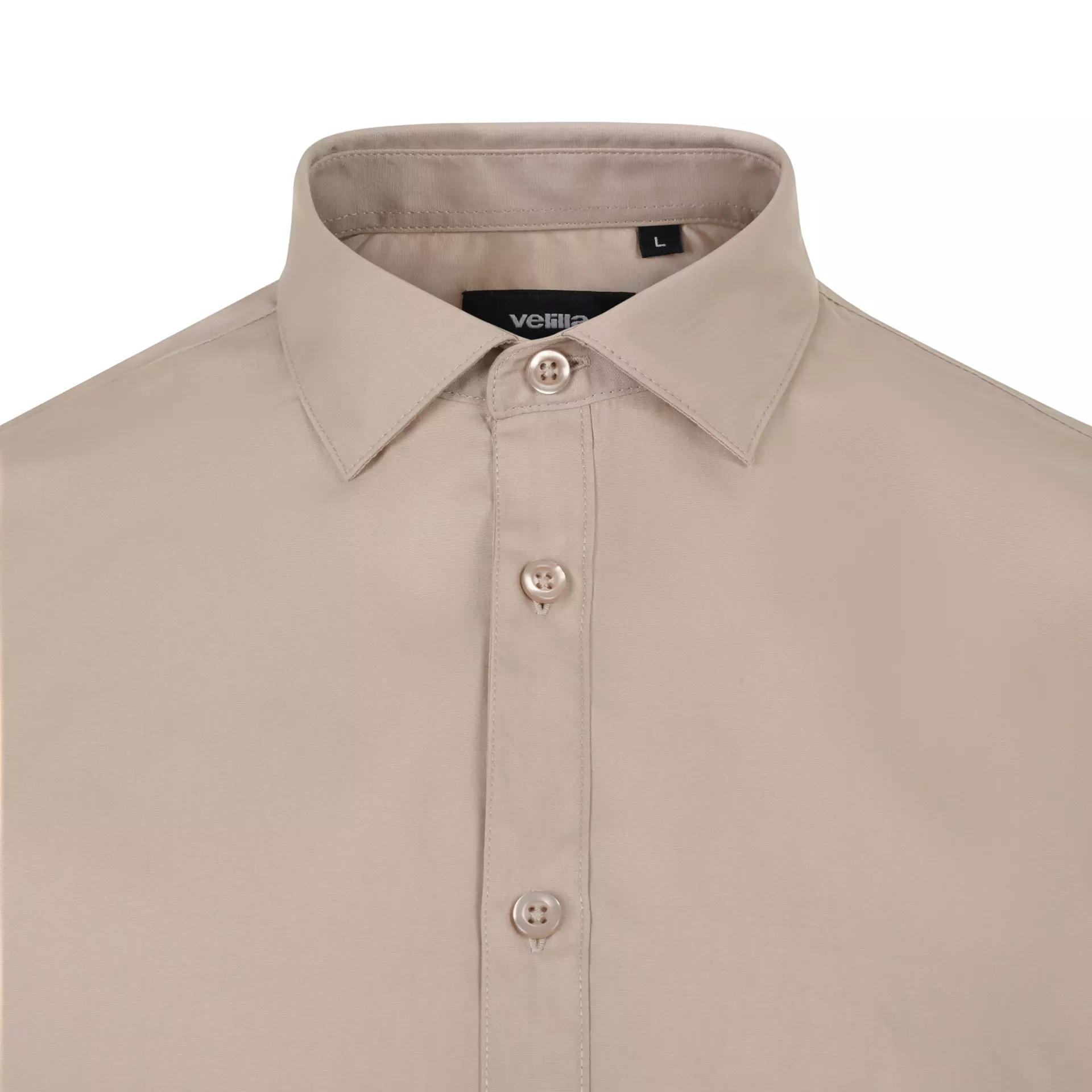 Velilla 405008-47, Kurzarm-Arbeitshemd, Hellbeige, image 2