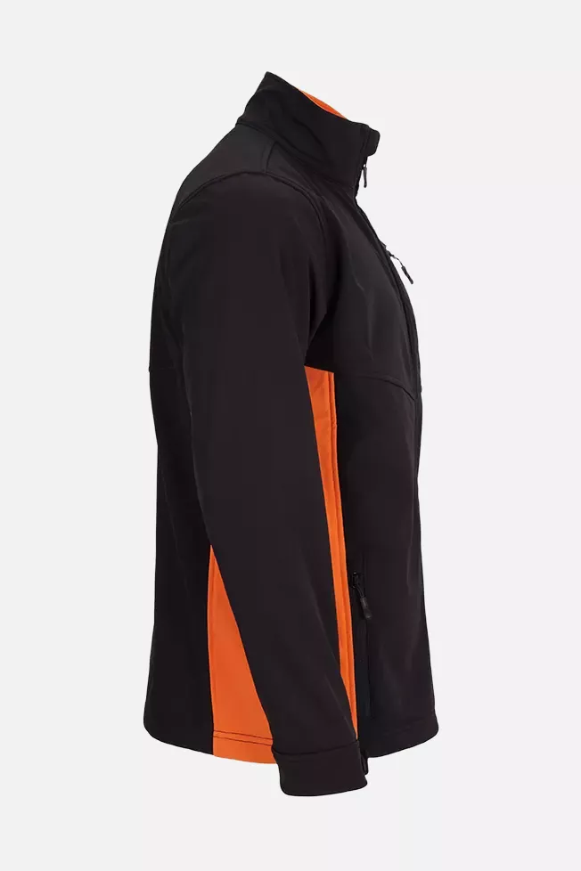 Velilla 106004-00-16, Work Jacket, Black/Orange, image 3