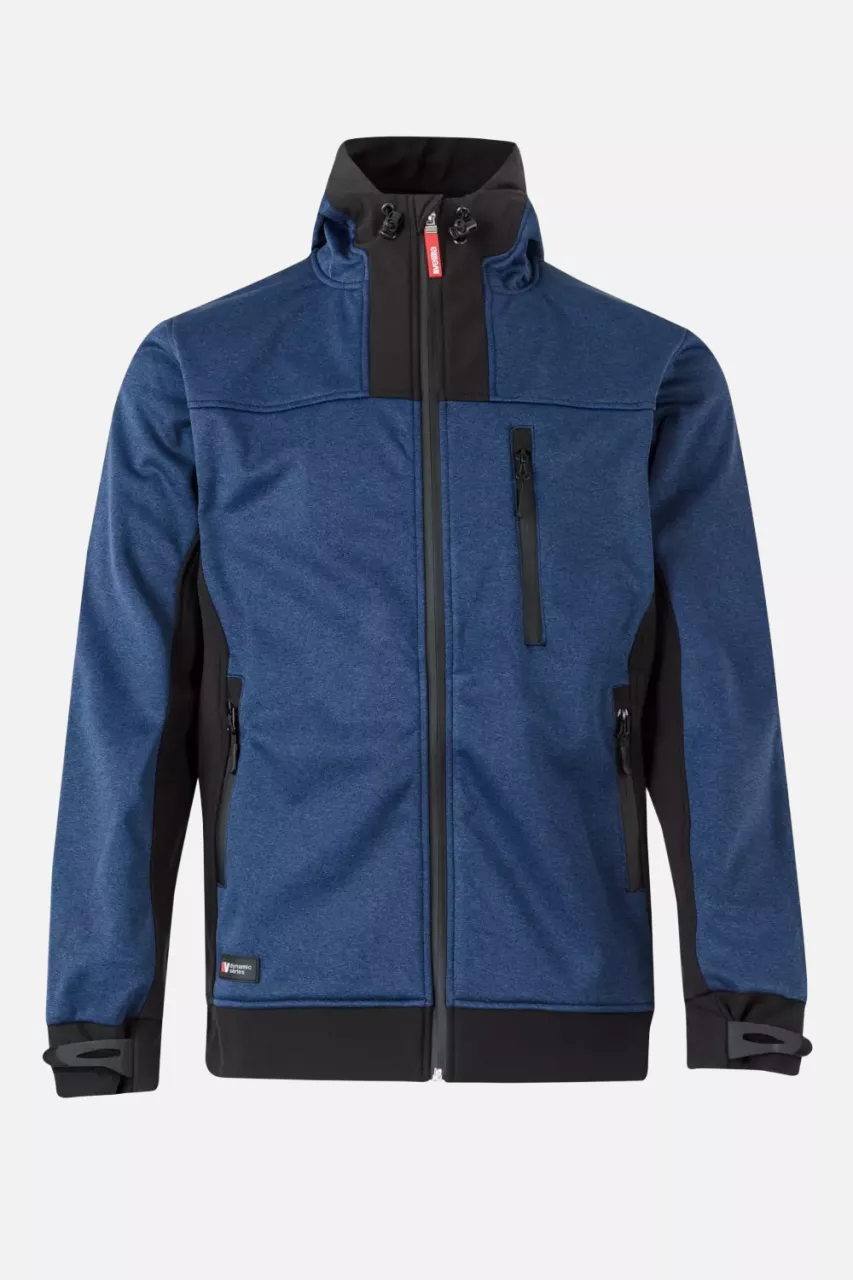 Velilla 206007-71-00, Work Jacket, Heather Blue/Black, image 1, gallery thumbnail