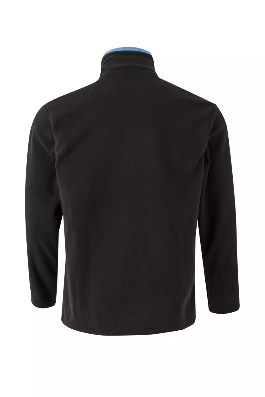 Velilla 201504-00-05, Fleece Jacket, Black/Sky Blue, image 2, gallery thumbnail