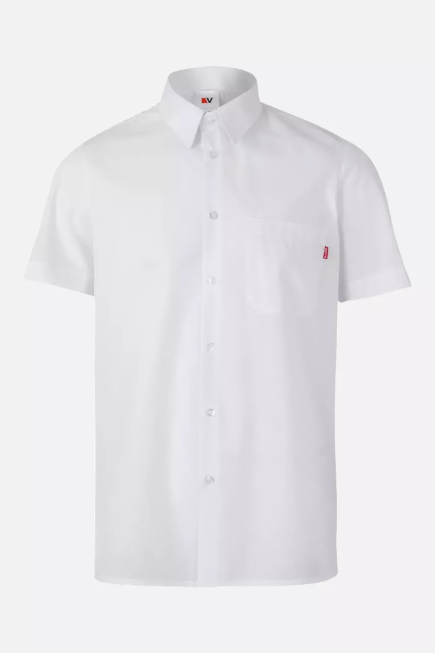 Velilla 531-07, Short-Sleeved Work Shirt, White, image 1, gallery thumbnail