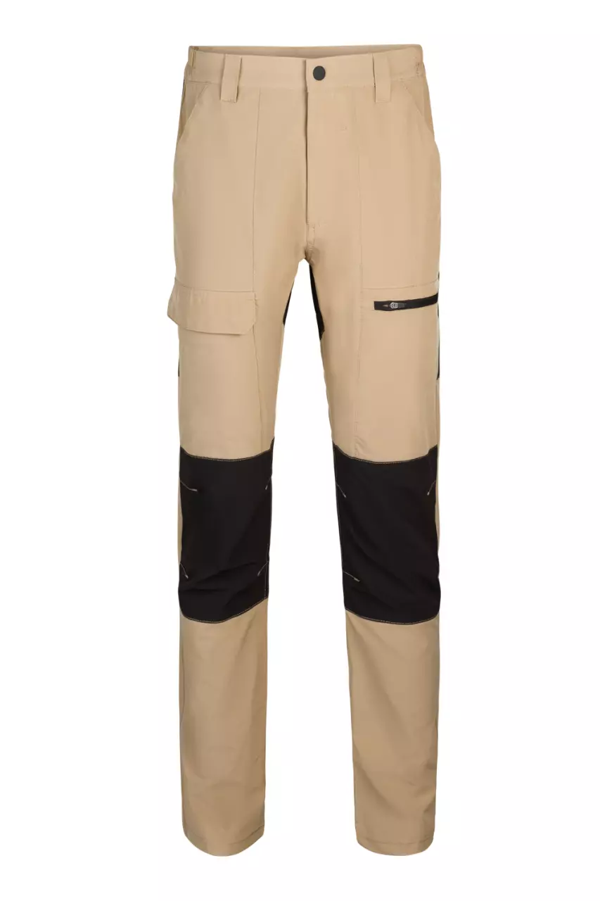 Velilla 103022S-46-00, Work Trousers, Sand Beige/Black, image 1, gallery thumbnail