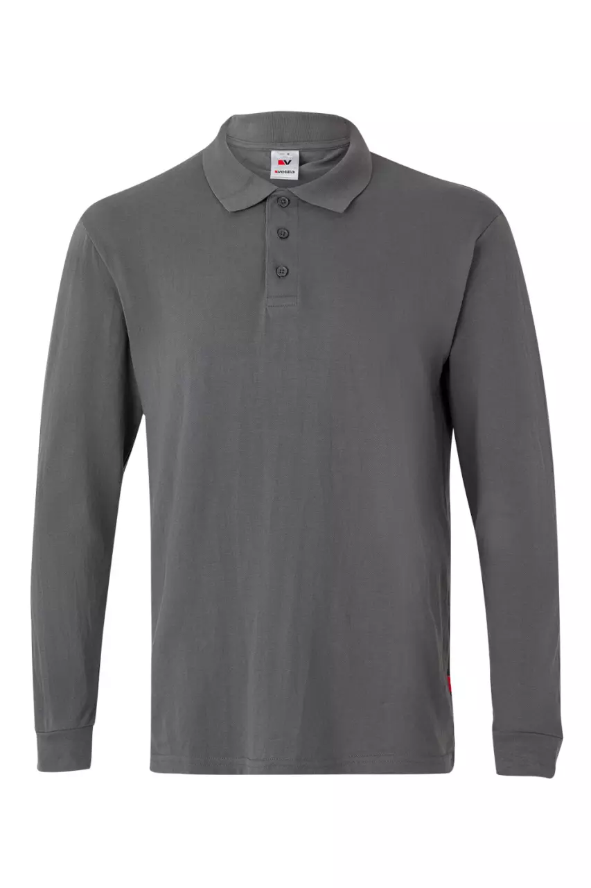 Velilla 105503-08, Long Sleeved Polo Shirt, Grey