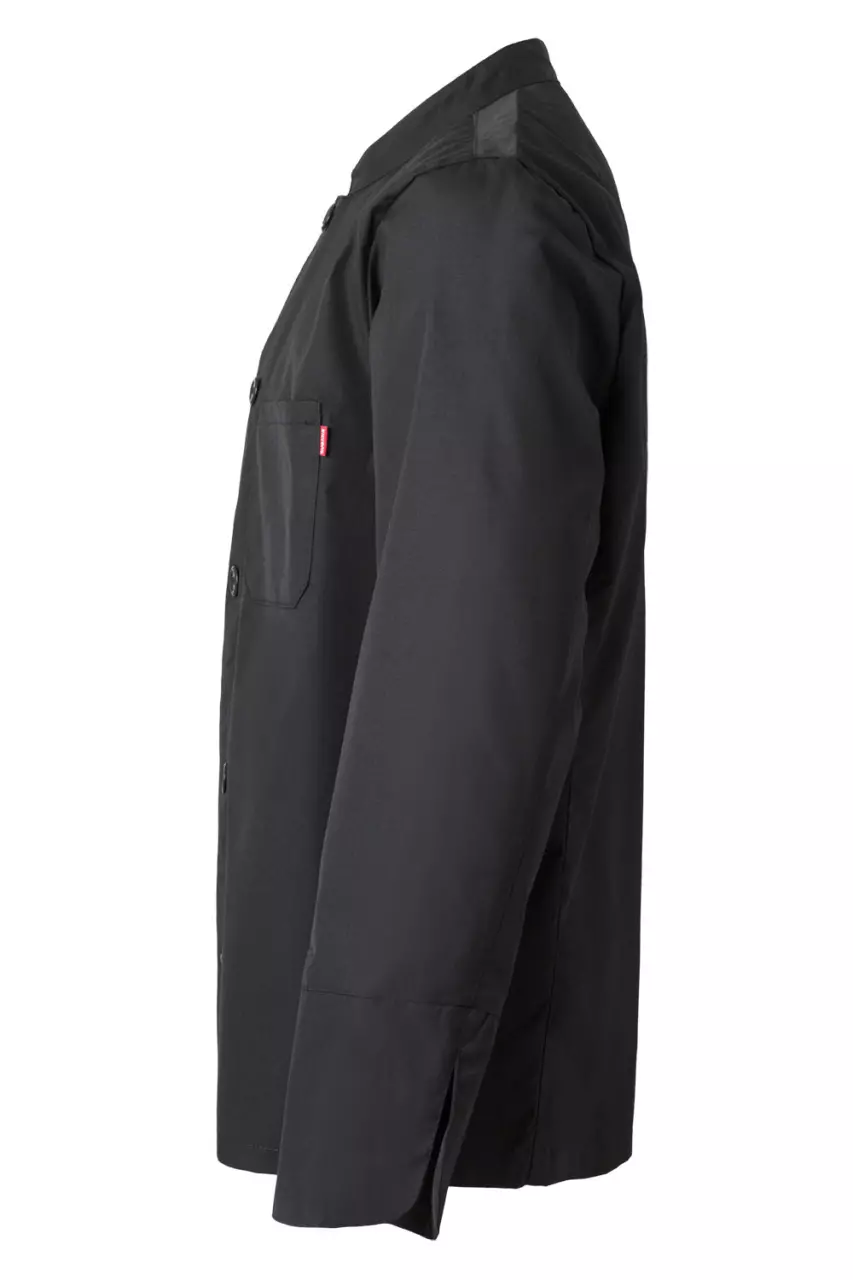 Velilla 434-00, Long Sleeved Chef Jacket, Black, image 2, gallery thumbnail