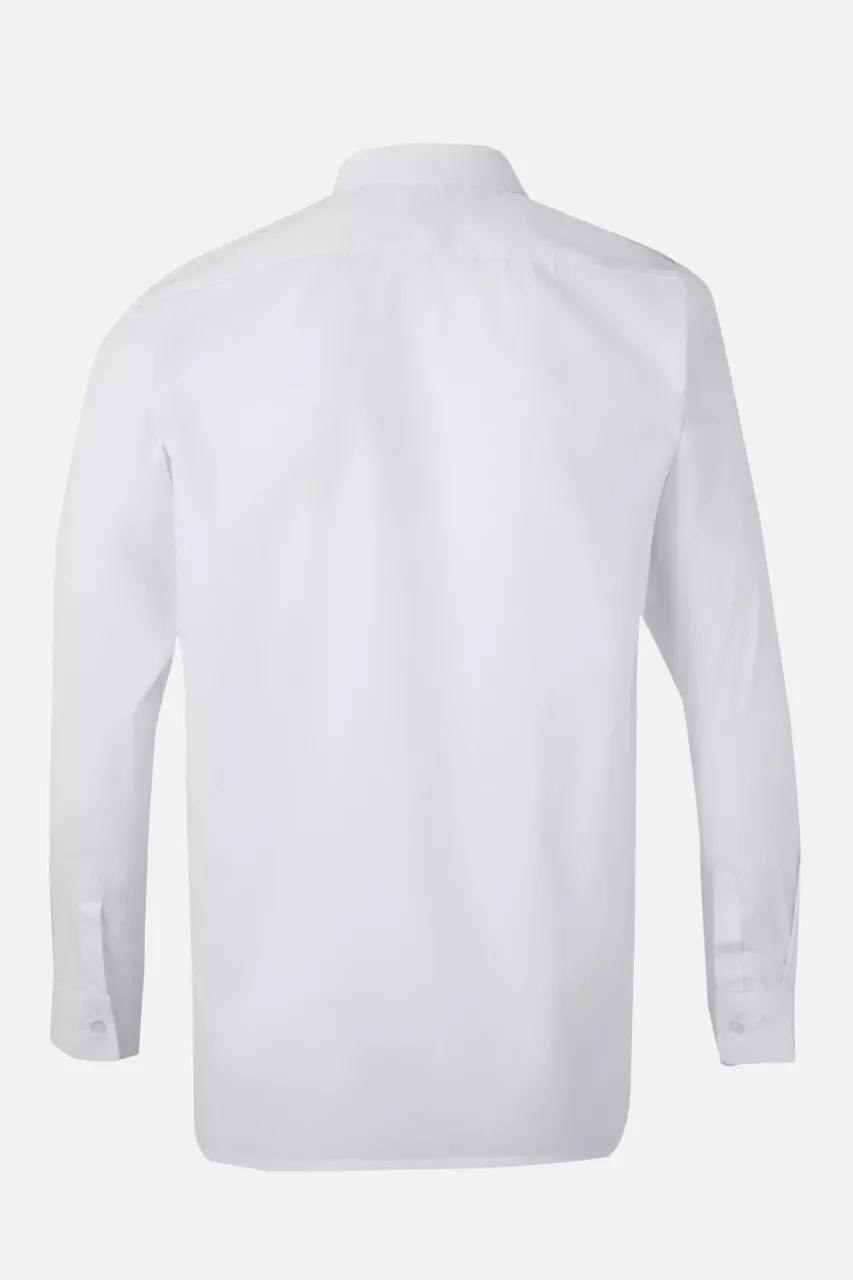 Velilla 530-07, Long Sleeved Work Shirt, White, image 3, gallery thumbnail
