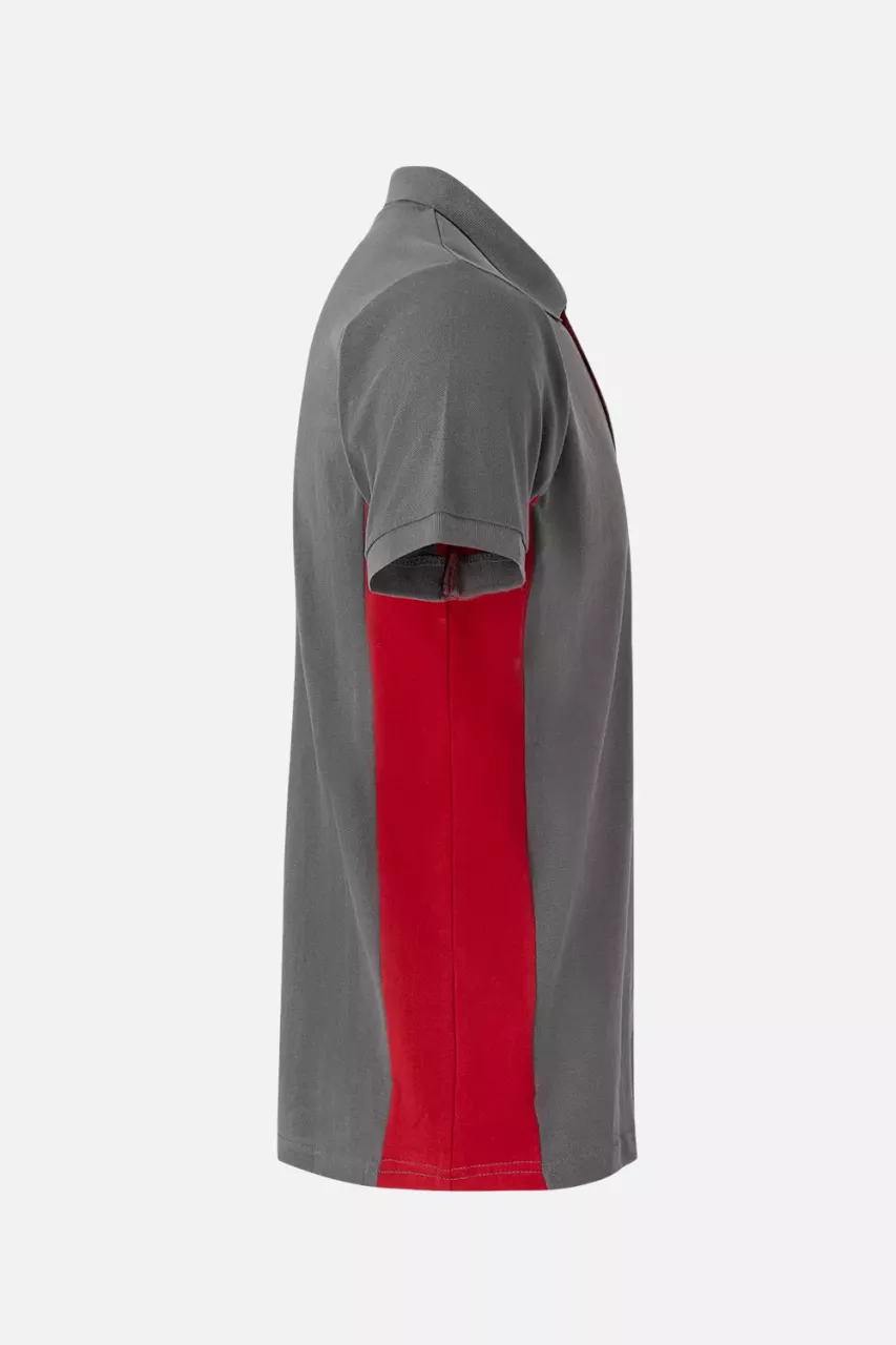 Velilla 105504-08-12, Polo Shirt, Grey/Red, image 3, gallery thumbnail