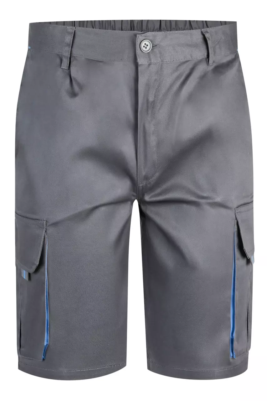 Velilla 103007-08-05, Work Shorts, Grey/Sky Blue