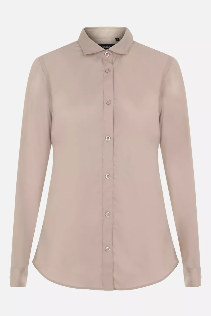 Velilla 405011-47, Langarm-Arbeitshemd, Hellbeige, image 1, gallery thumbnail