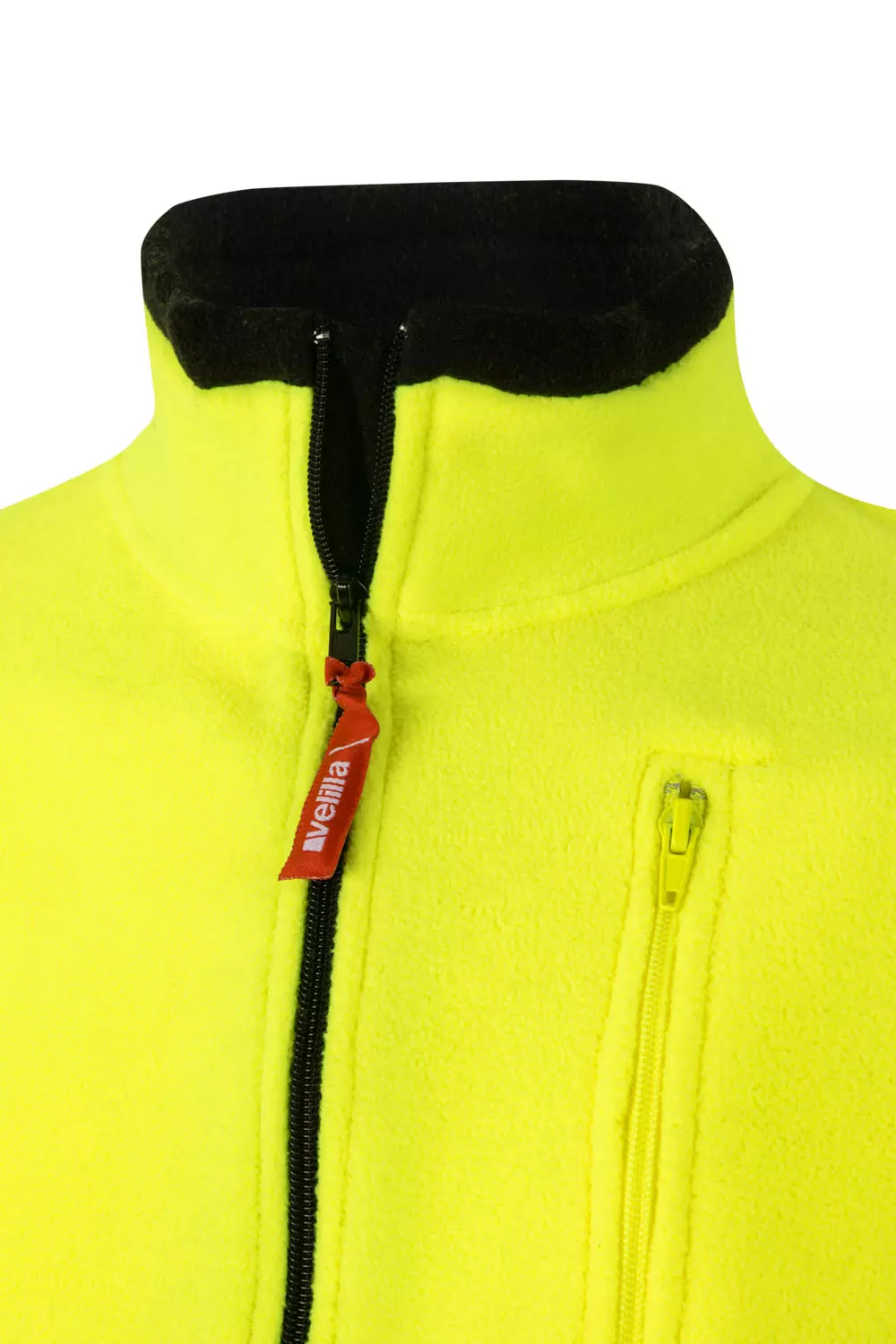 Velilla 183-00-20, High-Vis Fleece Jacket, Black/Hi-Vis Yellow, image 2