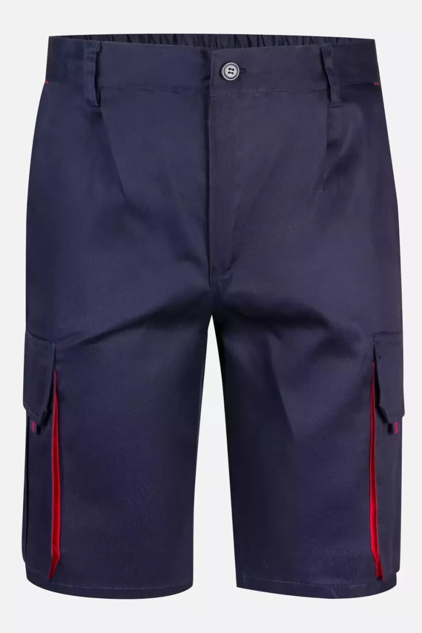 Velilla 103007-01-12, Work Shorts, Marine Blue/Red, image 1, gallery thumbnail