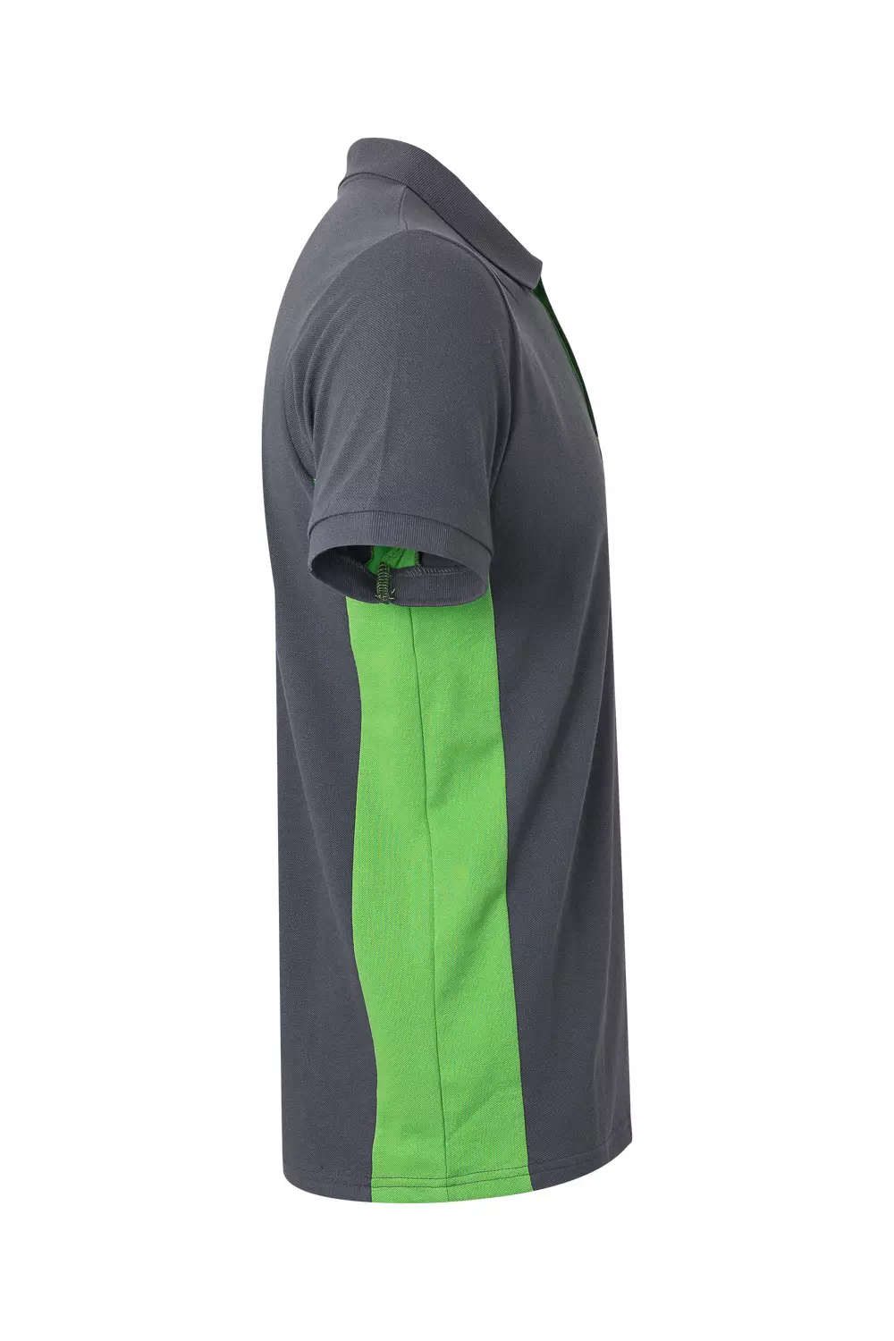 Velilla 105504-08-25, Polo Shirt, Grey/Lime Green, image 3