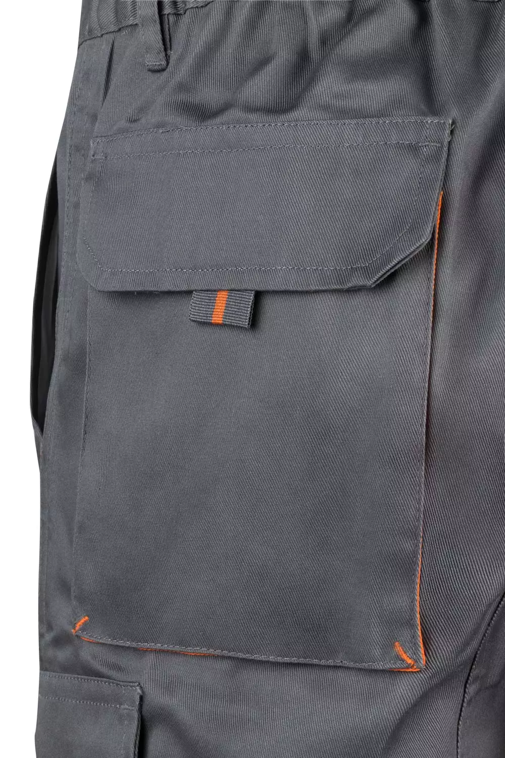 Velilla 103007-08-16, Work Shorts, Grey/Orange, image 6