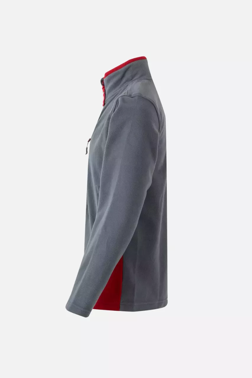 Velilla 201504-08-12, Fleece Jacket, Grey/Red, image 4, gallery thumbnail