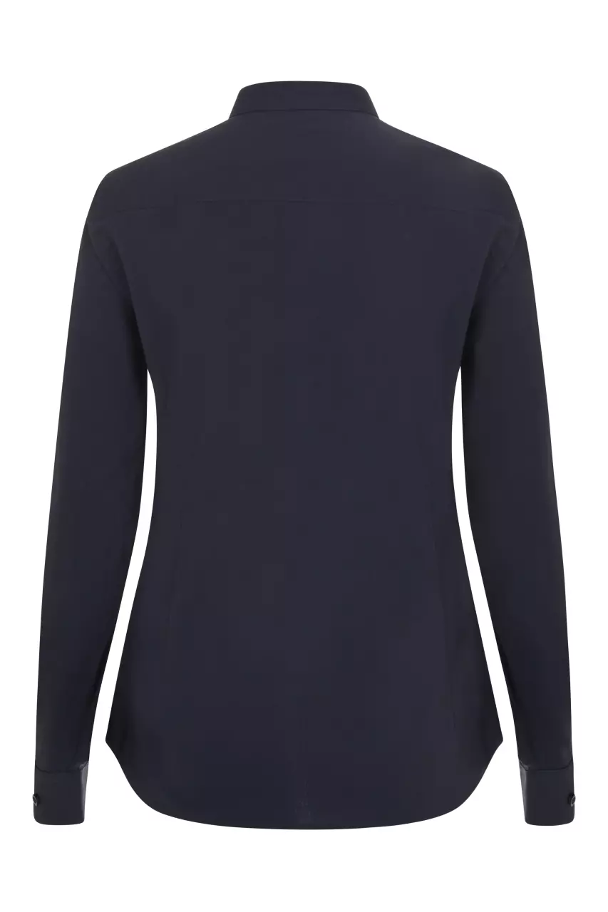 Velilla 405015S-61, Langarm-Arbeitshemd mit Stehkragen, Marineblau