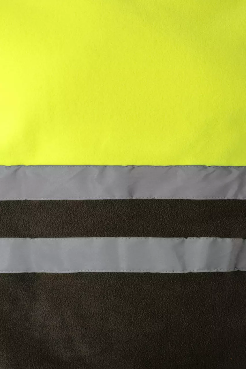 Velilla 0183-03-20, High-Vis Fleece Jacket, Khaki Green/Hi-Vis Yellow, image 3, gallery thumbnail