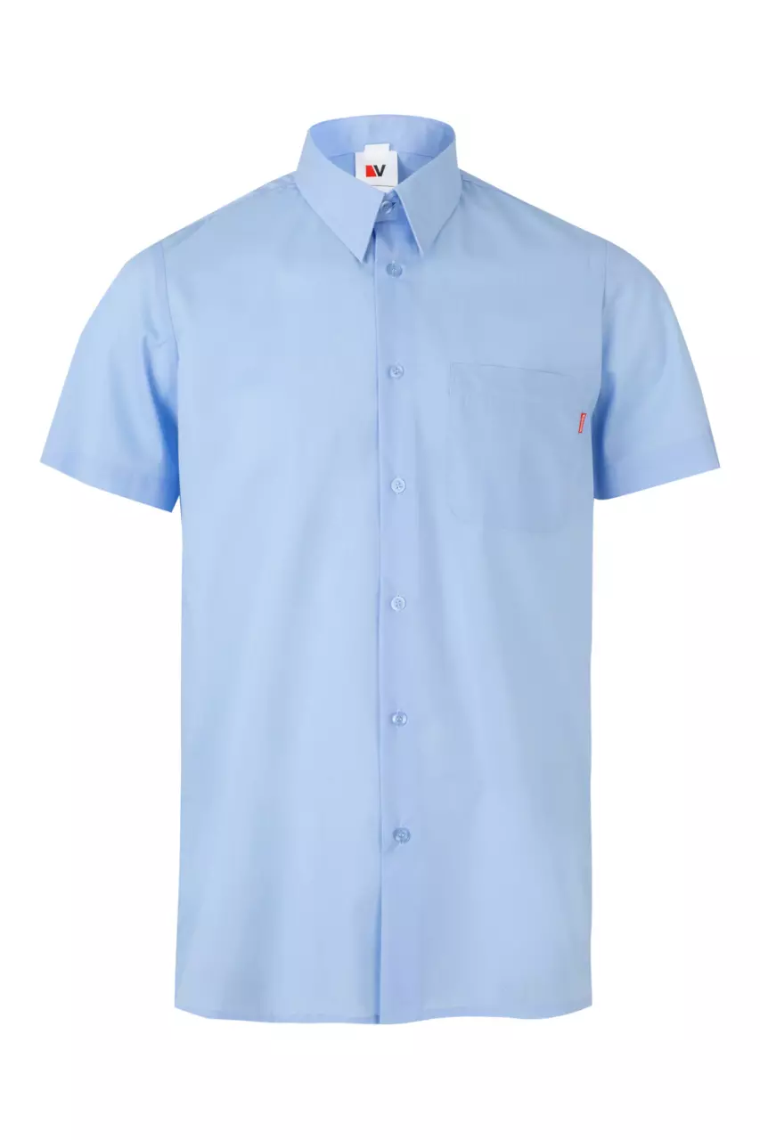 Velilla 531-05, Short-Sleeved Work Shirt, Sky Blue, image 1, gallery thumbnail
