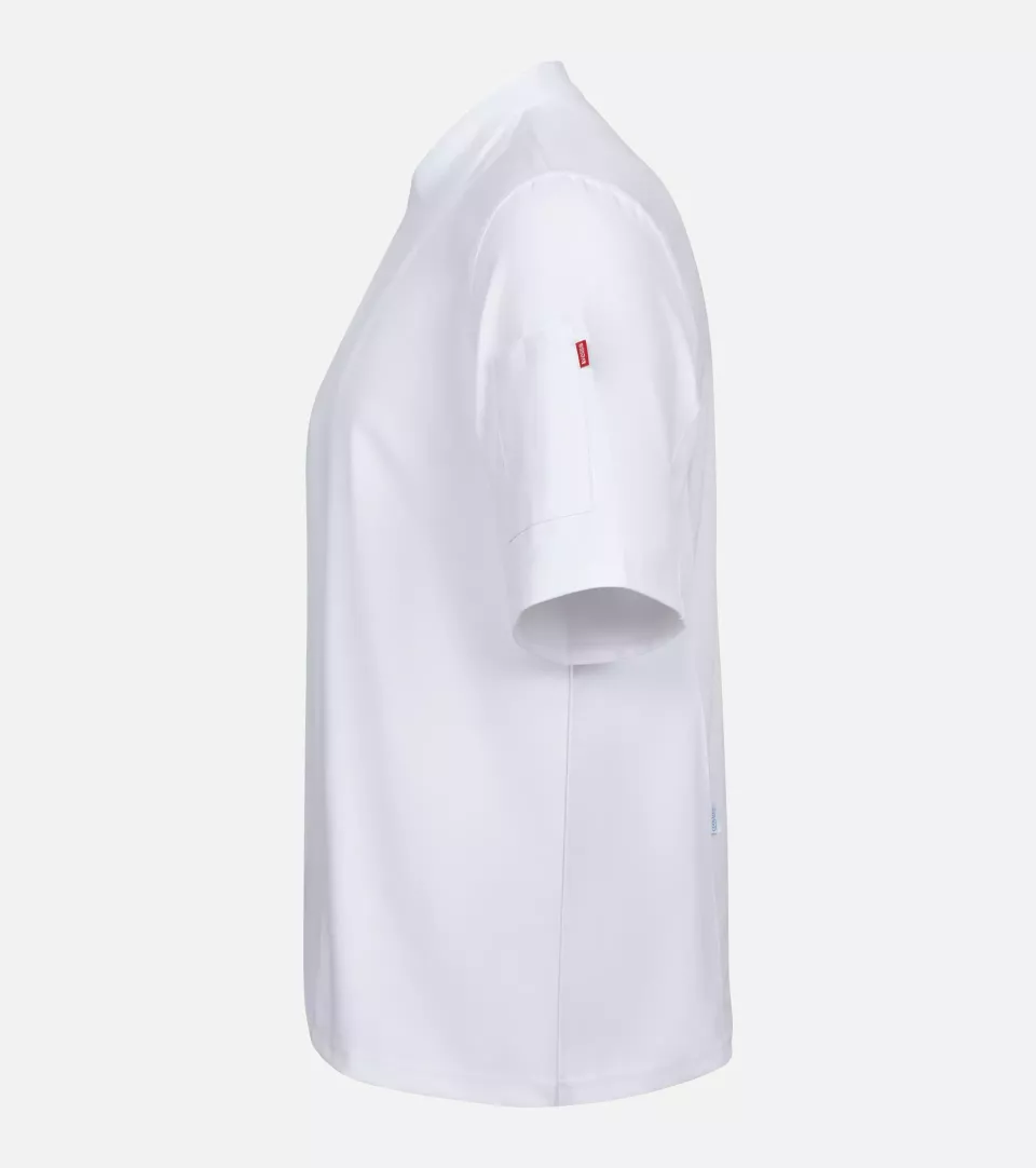 Velilla 405209-07, Short-Sleeved Chef Jacket, White, image 2, gallery thumbnail