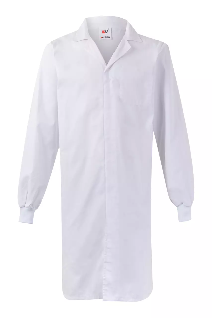 Velilla 705-07, Work Coat, White, image 1, gallery thumbnail