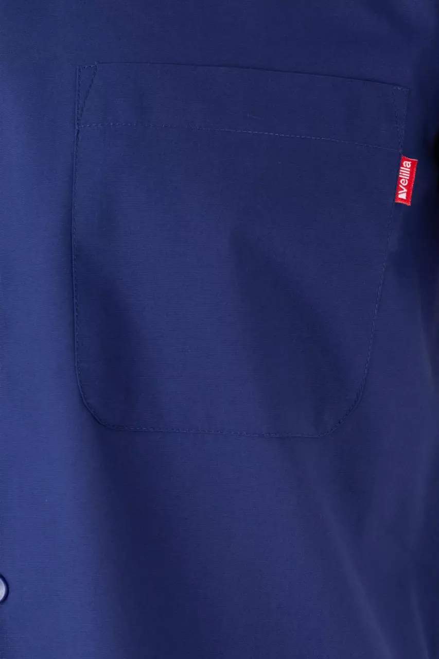 Velilla 531-09, Short-Sleeved Work Shirt, Royal Blue, image 2, gallery thumbnail