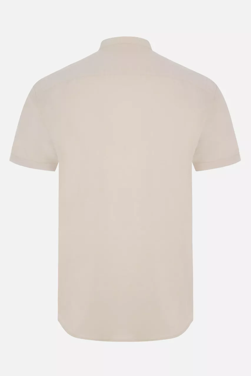Velilla 405024S-47, Short-Sleeved Work Shirt, Light Beige, image 2, gallery thumbnail