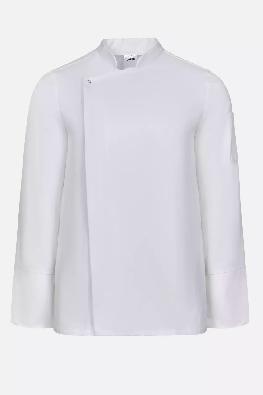 Velilla 405204-07, Long Sleeved Chef Jacket, White, image 1, gallery thumbnail