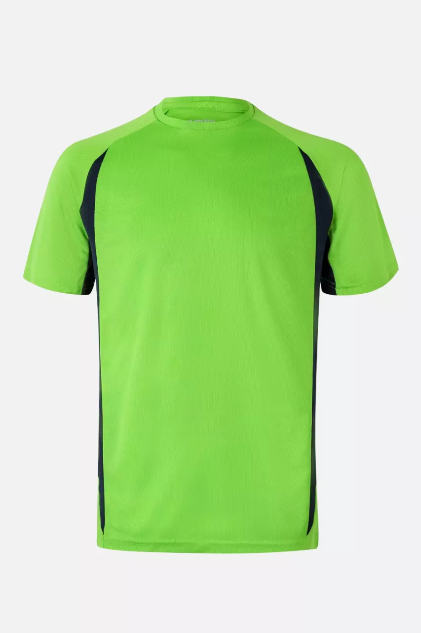 Velilla 105501-25-61, Work T-Shirt, Lime Green/Navy Blue, image 1, gallery thumbnail
