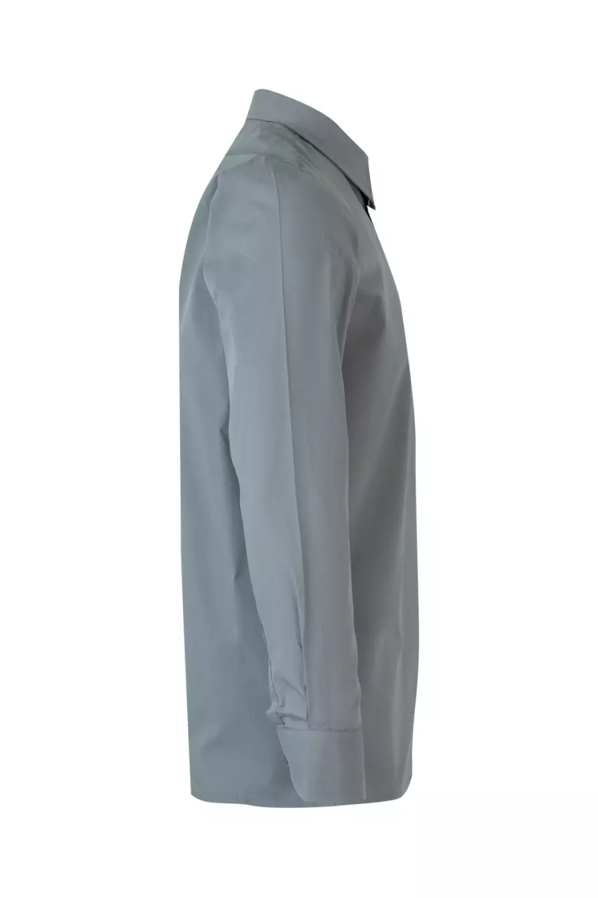 Velilla 529-08, Long Sleeved Work Shirt, Grey, image 2, gallery thumbnail