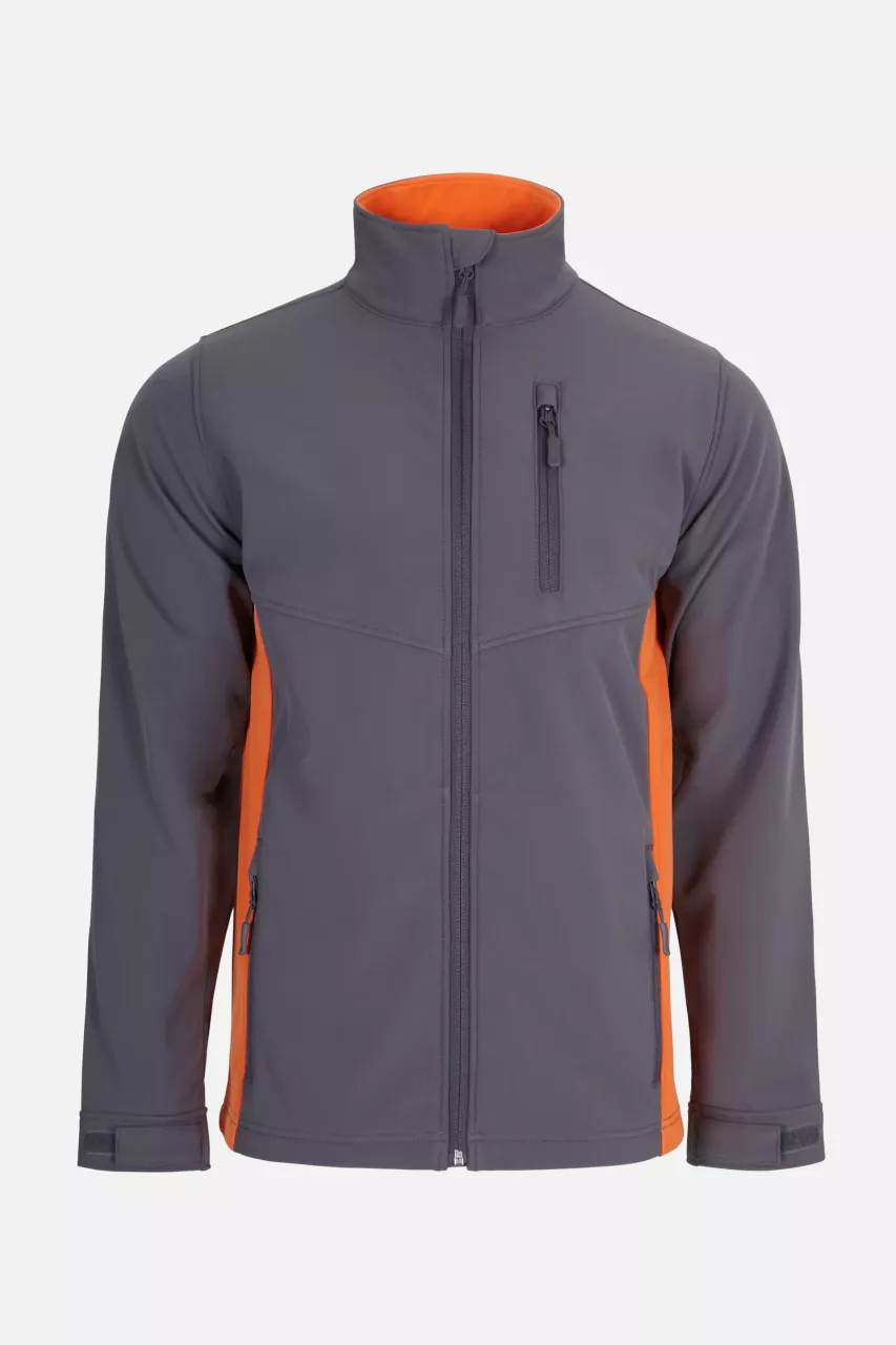 Velilla 106004-08-16, Work Jacket, Grey/Orange, image 1, gallery thumbnail