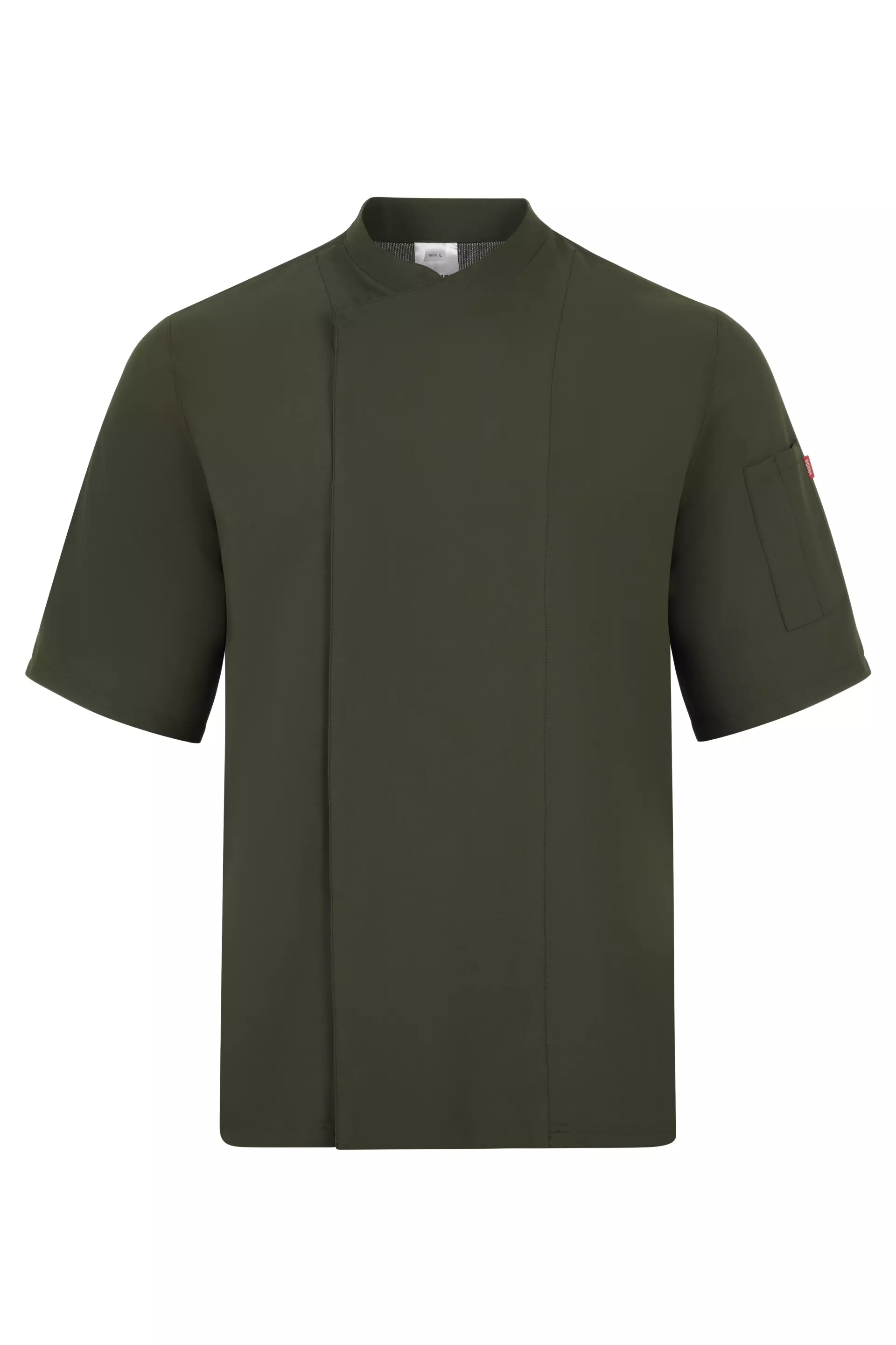 Velilla 405209-36, Short-Sleeved Chef Jacket, Olive Green