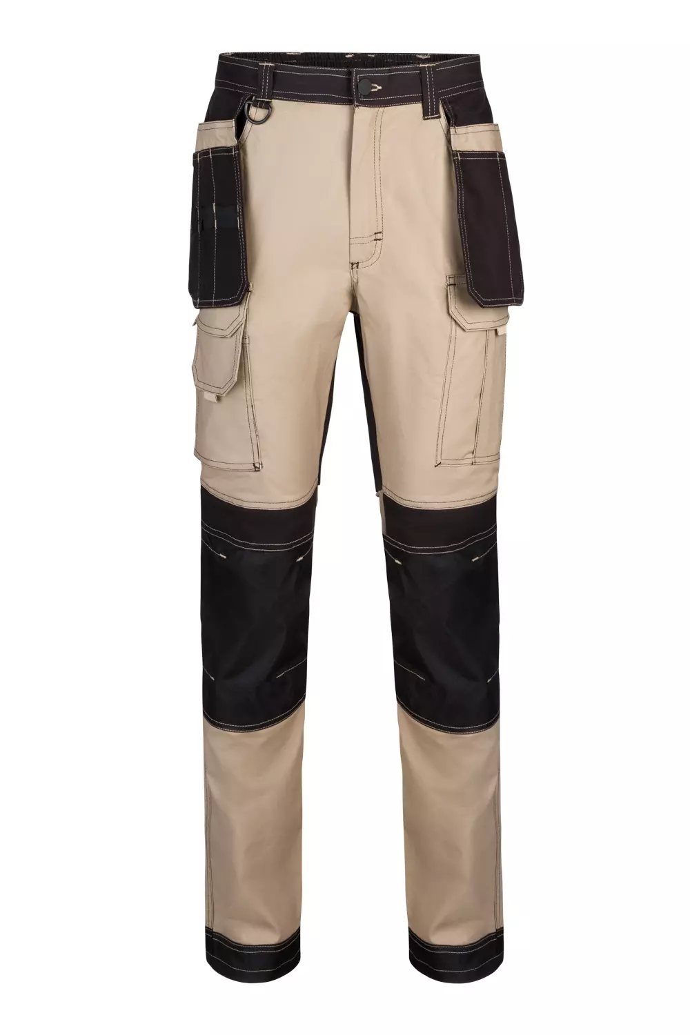 Velilla 103019S-46-00, Work Trousers, Sand Beige/Black