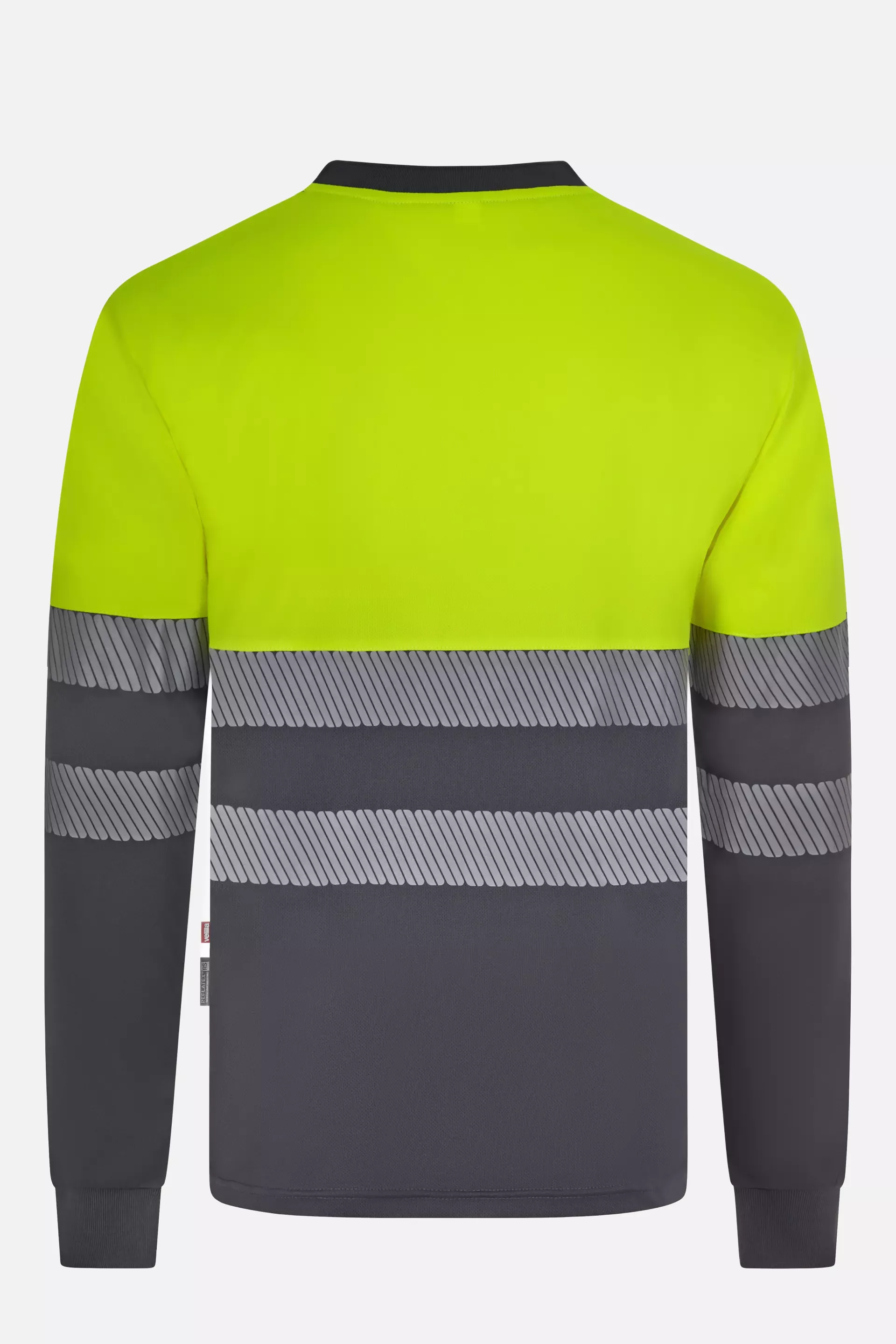 Velilla 305635-08-20, Warnschutz-Langarm T-Shirt, Grau/Warngelb, image 4