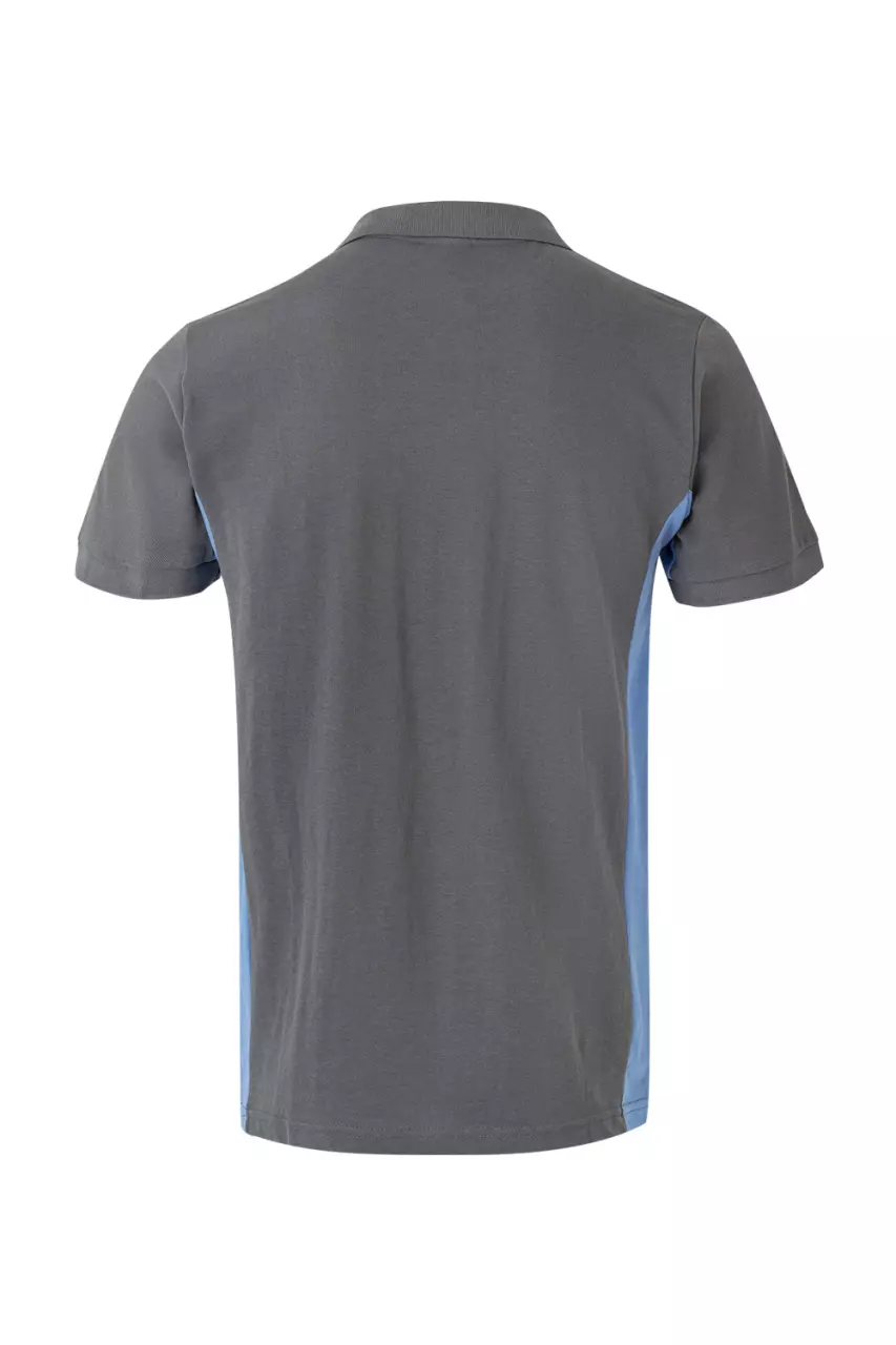 Velilla 105504-08-05, Polo Shirt, Grey/Sky Blue, image 2, gallery thumbnail