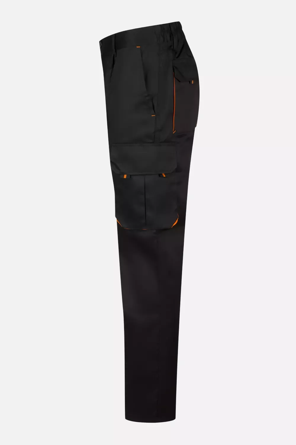 Velilla 103004-00-16, Work Trousers, Black/Orange, image 2