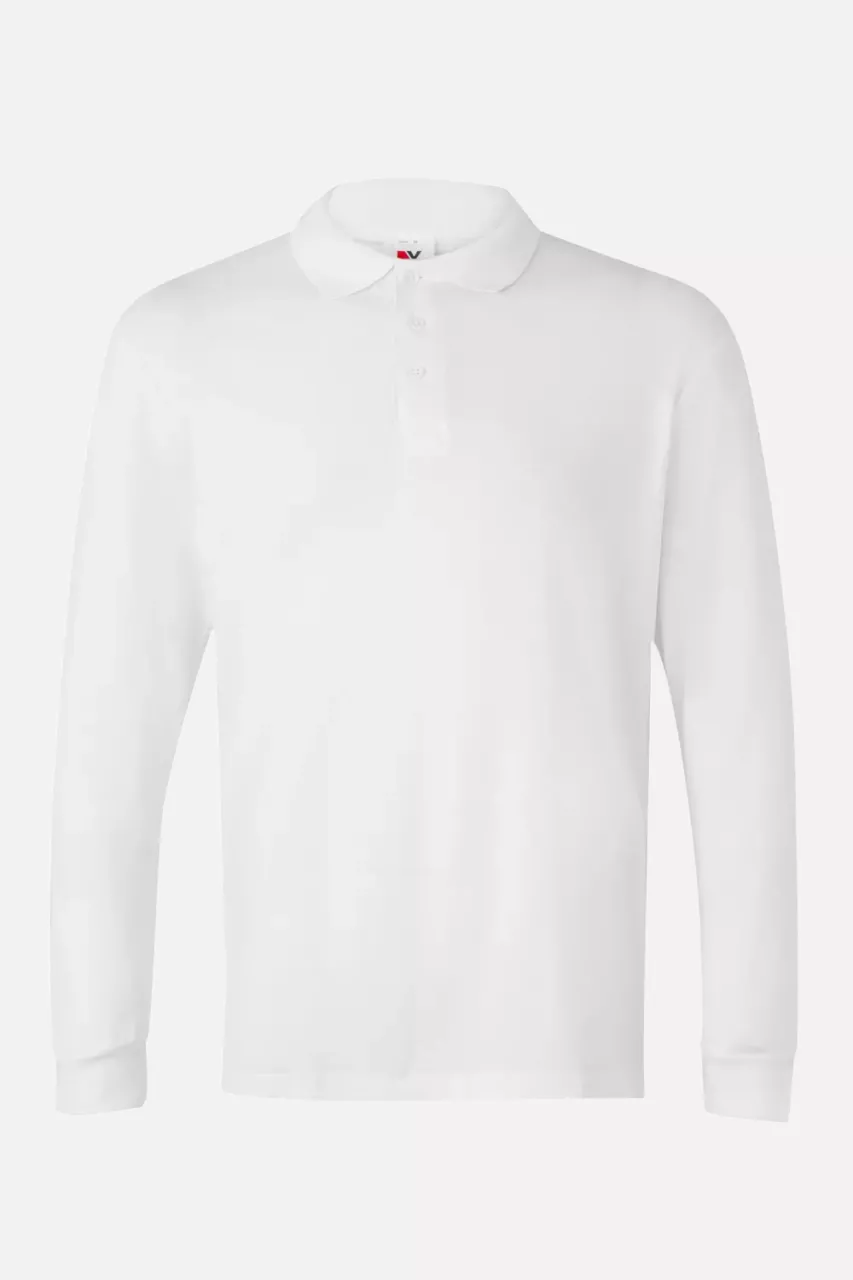 Velilla 105503-07, Long Sleeved Polo Shirt, White, image 1, gallery thumbnail