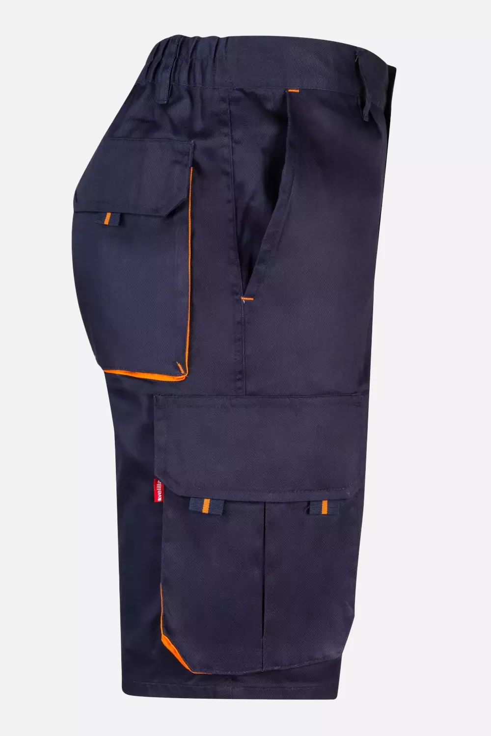 Velilla 103007-01-16, Work Shorts, Marine Blue/Orange, image 5