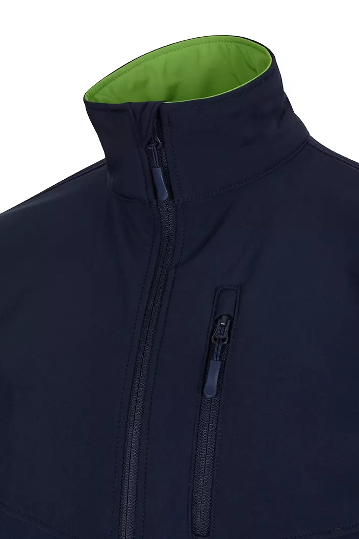 Velilla 106004-61-25, Work Jacket, Navy Blue/Lime Green, image 2