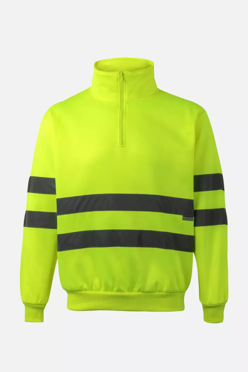 Velilla 305702-20-2, High-Vis Sweatshirt, Size 4XL/5XL, Hi-Vis Yellow, image 1, gallery thumbnail