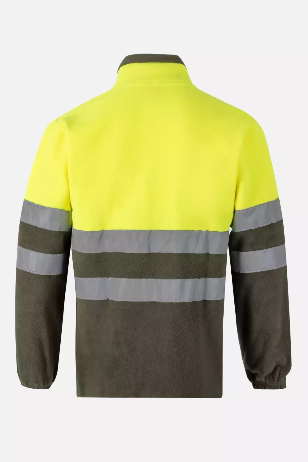 Velilla 0183-03-20-2, High-Vis Fleece Jacket, Size 4XL/5XL, Khaki Green/Hi-Vis Yellow, image 4