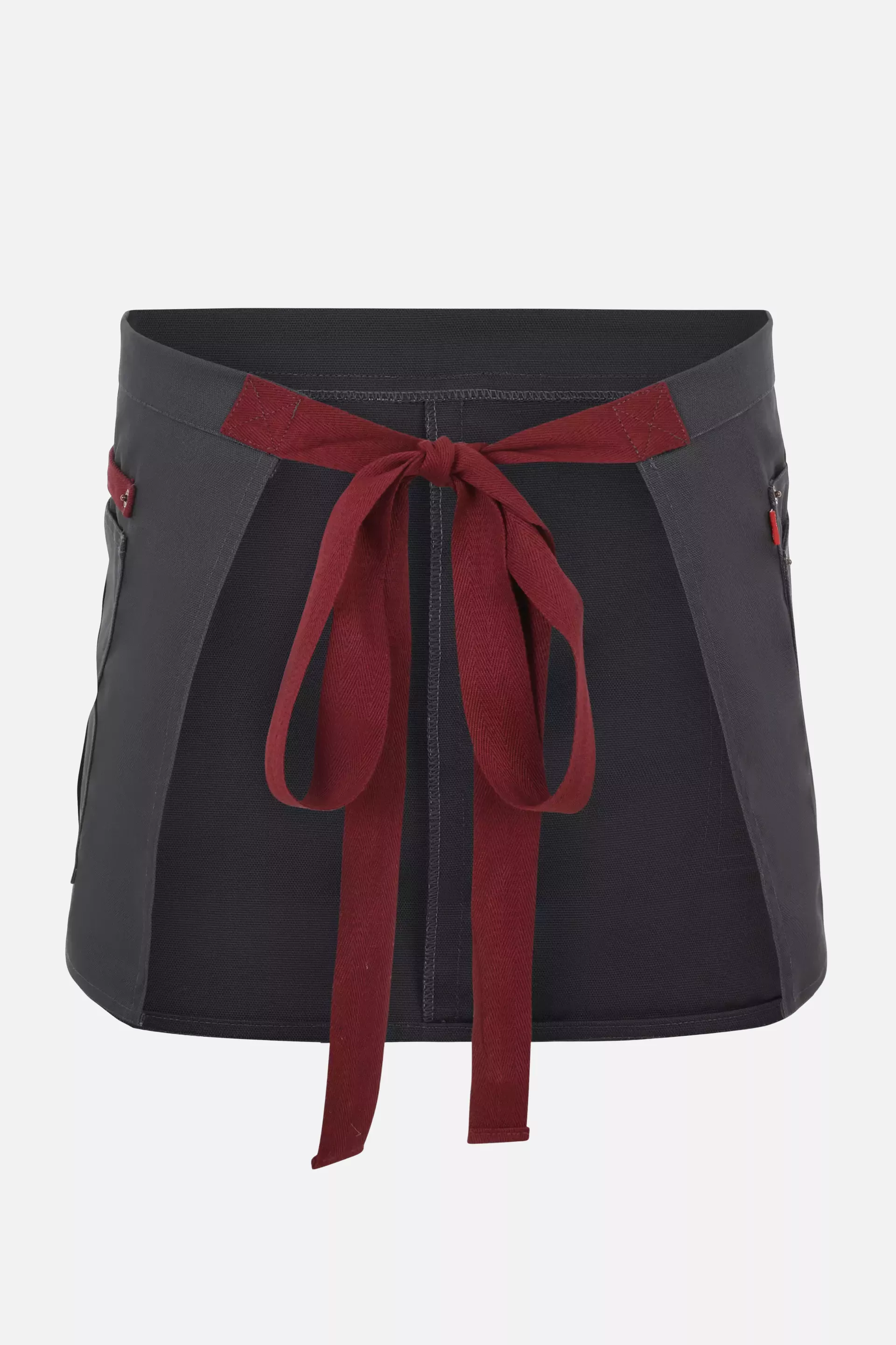 Velilla 404221B-08-18, Work Apron, Grey/Maroon, image 2